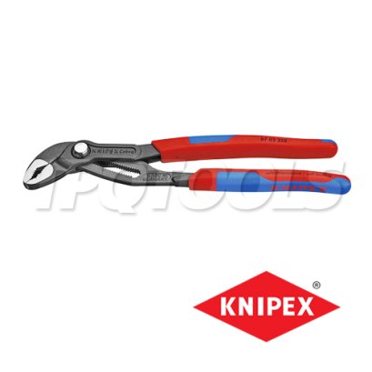 KNIPEX 8702250 คีมปั๊มน้ำไฮเทค/คีมถอดปั๊มน้ำอเนกประสงค์ จับท่อ 2 นิ้ว ขนาด 10 นิ้ว ด้ามหนา TWOTONE KNIPEX คะนิเพค คีมช่างมืออาชีพอันดับ 1 MADE IN GERMANY