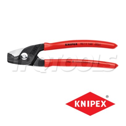 KNIPEX 9511160 กรรไกรตัดสายไฟ-สายเคเบิ้ล ความยาวทั้งตัว 160 มม. หัวขัดด้าน/เงา ด้ามพลาสติก KNIPEX คะนิเพค คีมช่างมืออาชีพอันดับ 1 MADE IN GERMANY