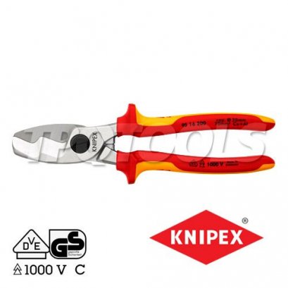 KNIPEX 9516200 กรรไกรตัดสายไฟ 200 มม. VDE1000V KNIPEX คะนิเพค คีมช่างมืออาชีพอันดับ 1 MADE IN GERMANY