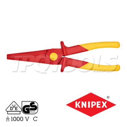 KNIPEX 986202 คีมพลาสติกปากแหลมกันไฟ ขนาด 9 นิ้ว VDE ความยาว 220 มม. KNIPEX คะนิเพค คีมช่างมืออาชีพอันดับ 1 MADE IN GERMANY