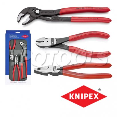 KNIPEX 002010 คีมช่าง 3 ตัวชุด KNIPEX คะนิเพค คีมช่างมืออาชีพอันดับ 1 MADE IN GERMANY