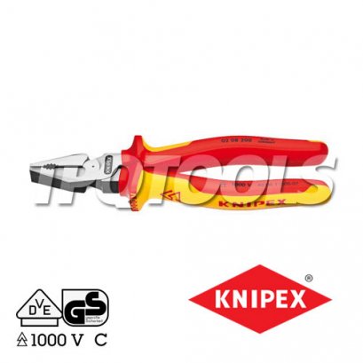 KNIPEX 0206200 คีมปากจิ้งจกหุ้มฉนวน 200 มม. VDE1000V KNIPEX คะนิเพค คีมช่างมืออาชีพอันดับ 1 MADE IN GERMANY