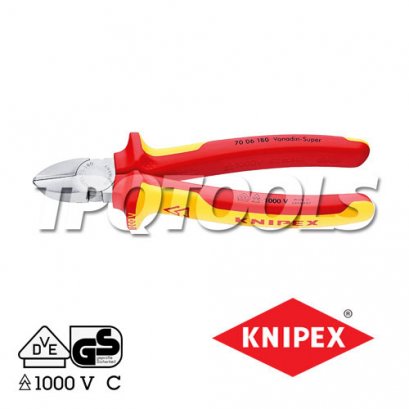 KNIPEX 7006180 คีมตัดปากเฉียงหุ้มฉนวน 180 มม. VDE1000V KNIPEX คะนิเพค คีมช่างมืออาชีพอันดับ 1 MADE IN GERMANY