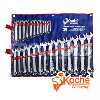 ชุดประแจแหวนข้างปากตาย (มิล) KCH08S26