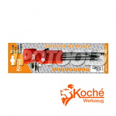 ชุดประแจหกเหลี่ยมตัวยาวหัวบอล KCHW02SL_inch