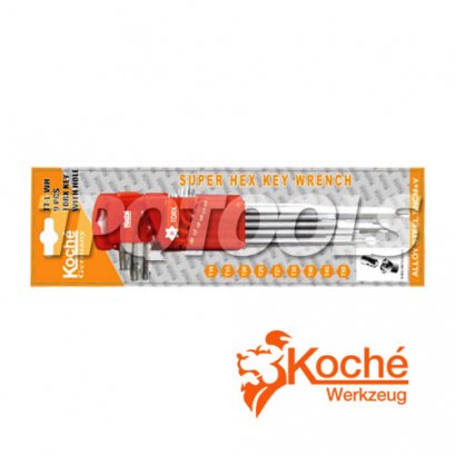 ชุดประแจหกเหลี่ยมหัวท็อกซ์มีรู KCHW03SL