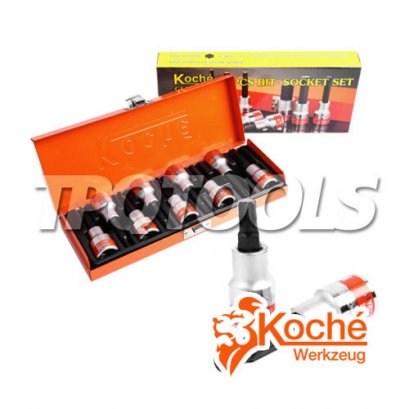 KCH071S บล็อกชุดเดือยโผล่สั้น 60 มม.(ท็อกซ์) SQ.1/2” ขนาด T15- T55