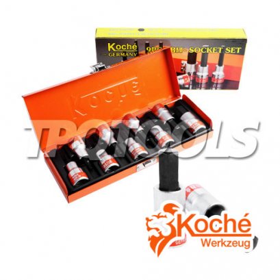 KCH070S บล็อกชุดเดือยโผล่ (หกเหลี่ยม) สั้น 60 มม. SQ.1/2” ขนาด 4-17 มม.