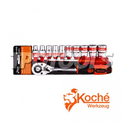 บล็อกชุดพร้อมไขควง 13 ตัวชุด SQ.DR.1/2&quot; KCH013