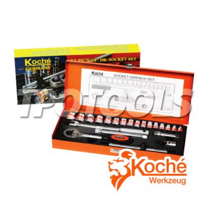 บล็อกชุด 23 ตัวชุด SQ.DR.3/8&quot; KCH023