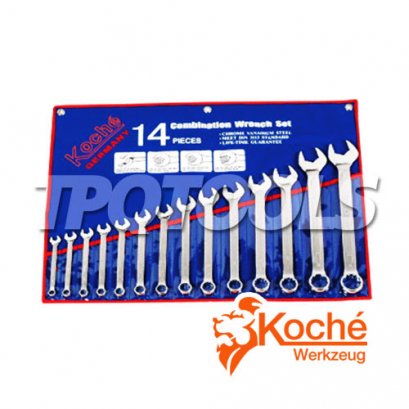 ชุดประแจแหวนข้างปากตาย (มิล) KCH010S14