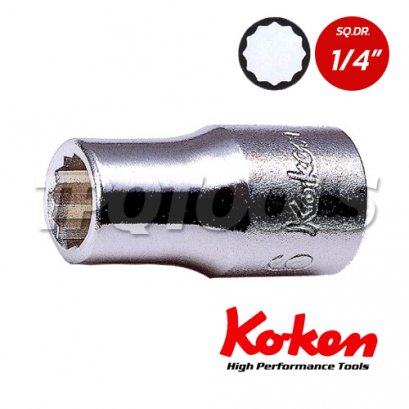 2405A ลูกบล็อก สั้น 12P  SQ.DR.1/4&quot; Hand Sockets