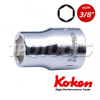 3400A ลูกบล็อก สั้น 6P SQ.DR.3/8&quot; Hand Sockets