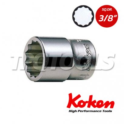 3405A ลูกบล็อก สั้น 12P SQ.DR.3/8&quot; Hand Sockets