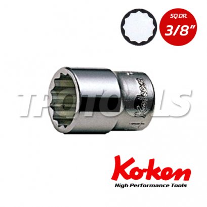 3405M ลูกบล็อก สั้น 12P SQ.DR.3/8&quot; Hand Sockets