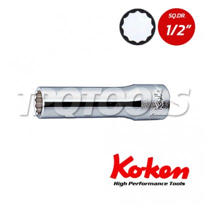 4305M ลูกบล็อก ยาว 12P SQ.DR.1/2&quot; Deep Sockets