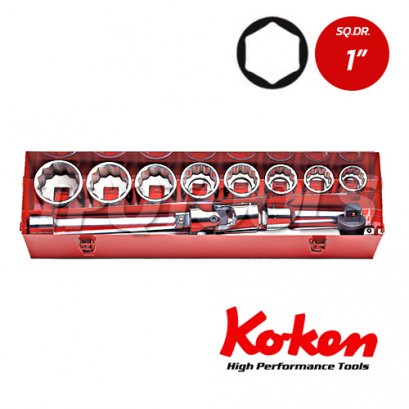 8200HA บล็อกชุด 6P  ชุด 12 ชิ้น SQ.DR.1&quot;   Socket Set