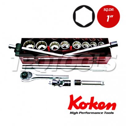 8290HA บล็อกชุด 6P  ชุด 13 ชิ้น SQ.DR.1&quot; Socket Set