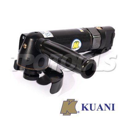 KUANI เครื่องเจียร์ลม 4 นิ้ว รุ่น KI-6821 สวิทซ์บีบ ขนาดแผ่นขัด 4 นิ้ว ความเร็วรอบ 11,000 รอบ/นาที (คูอานี่) KUANI Heavy Duty Air Angle Grinder