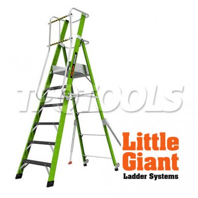 LG19406146 บันไดไฟเบอร์กลาส 6&#039; พร้อมขาค้ำ Stadium No.19406-146 LITTLE GIANT