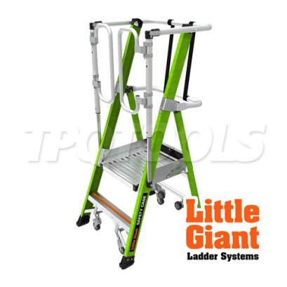 19702 บันไดไฟเบอร์กลาส 2' (1.19 ม.) ไม่มีขาค้ำ SAFETY CAGE 2.0 No.19702 LITTLE GIANT