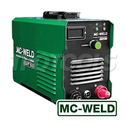 CUT50 "MCWELD" เครื่องตัดพลาสม่า CUT 50 ระบบอินเวอร์เตอร์ แรงดันไฟฟ้าขาเข้า AC 220V กระแสการตัด 20&ndash;40A สามารถใช้ตัดชิ้นงาน เหล็กกล้าคาร์บอน/สแตนเลส/ทองแดง/ทองแดงผสม แม็กเวล