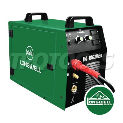 MIG-MAG200 "LONGWELL" เครื่องเชื่อมมิกแมก MIG-MAG 200 Eco ลองเวล ระบบอินเวอร์เตอร์ แรงดันไฟฟ้า AC 220 V กระแสไฟเชื่อม 50-200A ลองเวล