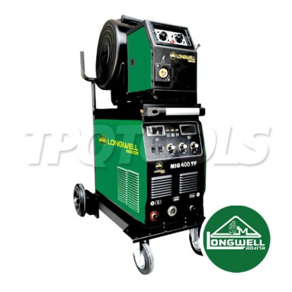 MIG-MAG400 "LONGWELL" เครื่องเชื่อมมิกแมก MIG-MAG 400 ระบบอินเวอร์เตอร์ ลองเวล แรงดันไฟฟ้า AC 380V กระแสไฟเชื่อม 50-400A มีระบบ 2T/4T ช่วยควบคุมงานเดินแนว เชื่อมได้ต่อเนื่อง มีระบบ Inductance ช่วยให้แนวเชื่อมสวยงาม ซึมลึก ลดสะเก็ดไฟ