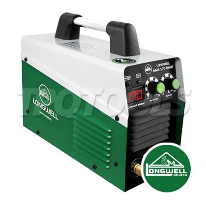 MMA170 (METAL) "LONGWELL" เครื่องเชื่อมไฟฟ้า MMA 170 (Metal) ระบบอินเวอร์เตอร์ ลองเวล แรงดันไฟฟ้า AC 220 V กระแสไฟเชื่อม 20-170A มีระบบ Arc Force ควบคุมกระแสเชื่อมให้คงที่และช่วยป้องกันลวดติดชิ้นงาน