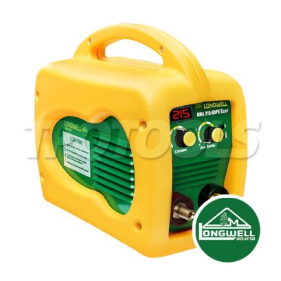 MMA 215 HDPE ECO "LONGWELL" เครื่องเชื่อมไฟฟ้า MMA 215 HDPE Eco+ ระบบอินเวอร์เตอร์ ลองเวล แรงดันไฟฟ้า AC 220 V กระแสไฟเชื่อม 20-215A  มีระบบ Arc Force ควบคุมกระแสเชื่อมให้คงที่และช่วยป้องกันลวดติดชิ้นงาน