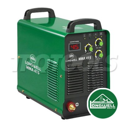 MMA415 METAL "LONGWELL" เครื่องเชื่อมไฟฟ้า รุ่น  MMA 415 Metal ระบบอินเวอร์เตอร์ ลองเวล แรงดันไฟฟ้า AC 380 V กระแสไฟเชื่อม 20-415A มีระบบ Arc Force ควบคุมกระแสเชื่อมให้คงที่และช่วยป้องกันลวดติดชิ้นงาน