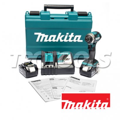 สว่านไขควงกระแทกไร้สาย DTD154RFE (18V) (แบต x 2)