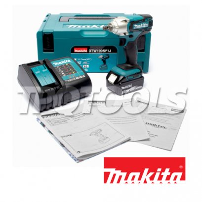 บล็อกไฟฟ้าไร้สาย DTW190SF1J (18V) (แบต x 2)