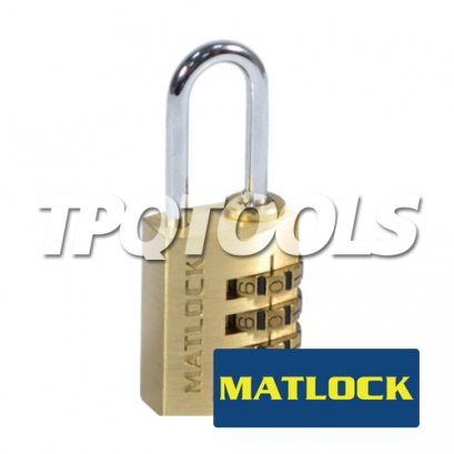 20mm BRASS COMBINATION PADLOCK 3 DIALS MTL-950-8020K