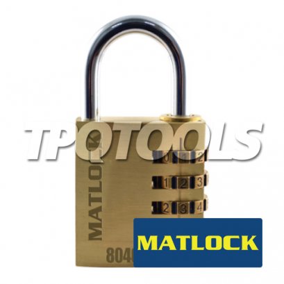 40mm BRASS COMBINATION PADLOCK 4 DIALS MTL-950-8040K