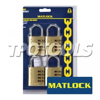 40mm BRASS COMBINATION PADLOCK (PK-4) MTL-950-8090K