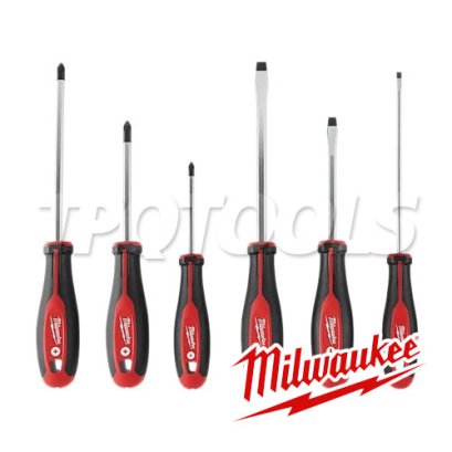 48-22-2706 (006061301) ชุดไขควงปากแฉก-ปากแบน 6 ชิ้น MILWAUKEE (มิลวอคกี้)