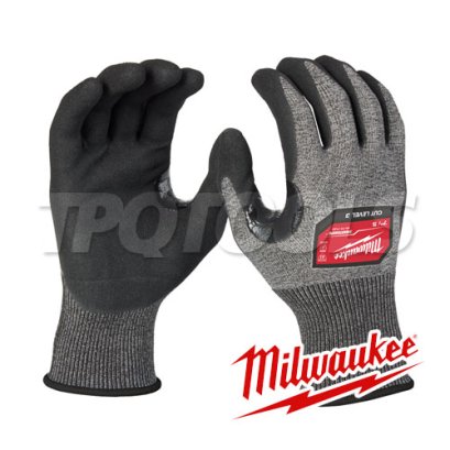 48-73-8732 (006170301) ถุงมือกันบาด CUT 3 HIGH DEXTERITY - L (9 นิ้ว) MILWAUKEE (มิลวอคกี้)