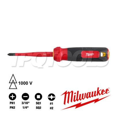 48-22-2218 (006198001) ไขควงหุ้มฉนวนกันไฟฟ้า 8-in-1 MILWAUKEE (มิลวอคกี้)