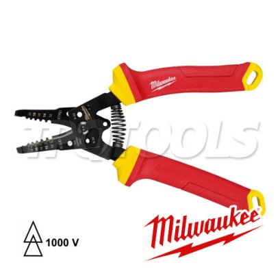 48-22-2214 (006199401) คีมปอกสายไฟหุ้มฉนวนกันไฟฟ้า 1000V MILWAUKEE (มิลวอคกี้)