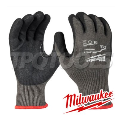 48-73-8652 (006208503) ถุงมือกันบาด Cut 5 Dipped Gloves - L (9 นิ้ว) MILWAUKEE (มิลวอคกี้)