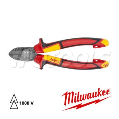 4932464567 (129307172) คีมตัดปากเฉียง 160 มม. หุ้มฉนวนกันไฟฟ้า VDE1000V MILWAUKEE (มิลวอคกี้)