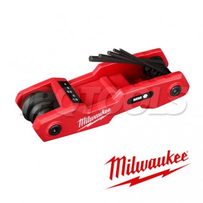 48-22-2182 (006138701) ประแจหกเหลี่ยมแบบพับเก็บ 8 ชิ้น (1.5-8 มม.) MILWAUKEE