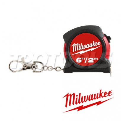 48-22-5506 (076001753) ตลับเมตรพวงกุญแจ 2 เมตร / 6 ฟุต MILWAUKEE