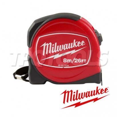 48-22-7826 (076002285) ตลับเมตรรุ่น RED 8 เมตร / 26 ฟุต MILWAUKEE
