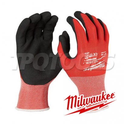 48-22-8902 (006067601) L ถุงมือกันบาด Cut 1 Dipped Gloves MILWAUKEE