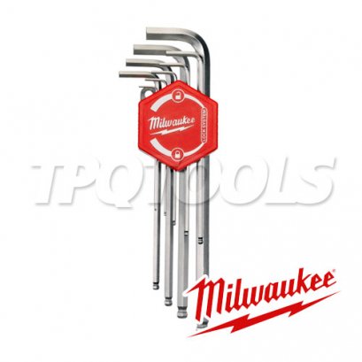 4932478621 (006126701) ชุดประแจหกเหลี่ยม 9 ตัวชุด (1.5-10 มม.) MILWAUKEE