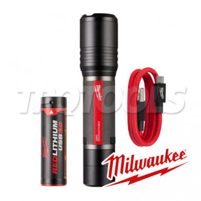 L4 FL2000 (016157004) L4 ไฟฉายปรับแสงแบบชาร์จไฟ 2000 ลูเมน MILWAUKEE