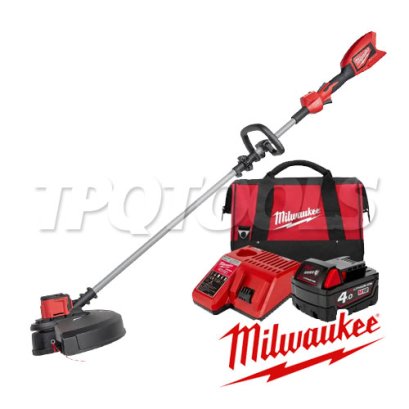 M18BLLT-401B (018528025) ชุดเครื่องตัดหญ้าไร้สายไร้สาย 18V มอเตอร์ไร้แปรงถ่าน พร้อมแบต+แท่นชาร์จ+กระเป๋าเครื่องมือช่าง M18 REDSTART MILWAUKEE (มิลวอคกี้)