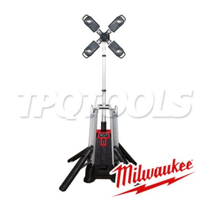 MXF TL-0 (019600730) MX FUEL ทาวเวอร์ไลท์ ชาร์จไฟในตัว (เครื่องเปล่า) ความสว่างสูงสุด AC27000 / DC20000 ลูเมน หลอดไฟ LED MILWAUKEE